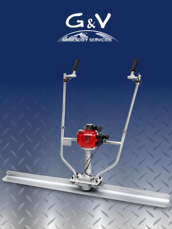 Regla vibratoria Honda GX 35 de 3 metros para arriendo industrial