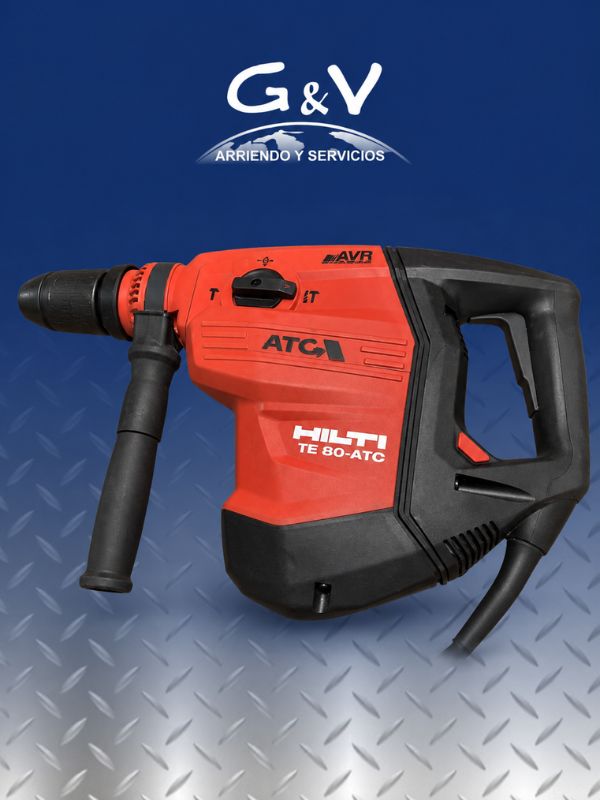 Martillo Demoledor HILTI TE 80-AVR para arriendo industrial