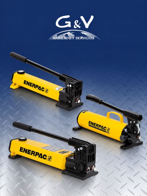 Bombas Hidráulicas Manuales ENERPAC P-802, P-80 y P-392 para arriendo industrial