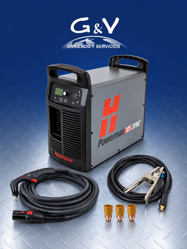 Cortadora de Plasma HYPERTHERM Powermax 105 para arriendo industrial