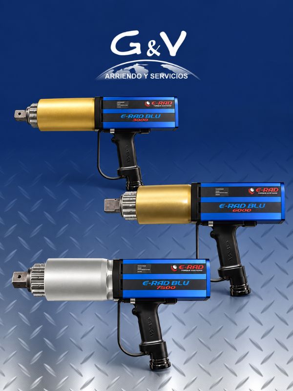 Llave de Torque Electrónica RAD E-RAD BLU para arriendo industrial