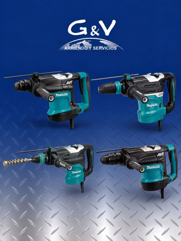 Rotomartillos MAKITA SDS-Max para arriendo industrial