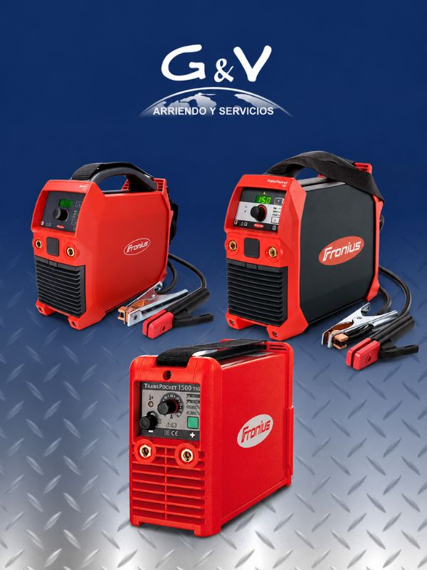 Soldadora FRONIUS 150 A para arriendo industrial