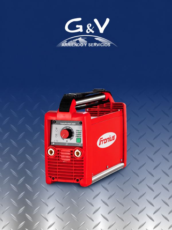 Soldadora FRONIUS TransPocket 2500 para arriendo industrial