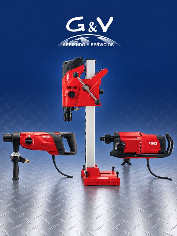 Testigueras HILTI DD 130, DD 150-U, DD 160 y DD 200 para arriendo industrial